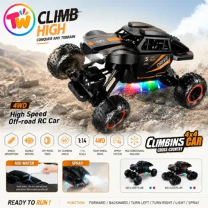 1:14 Scale 4WD Climbing RC Car – High-Speed Off-Road Remote Control Car