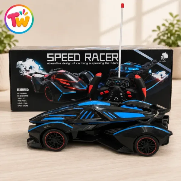 Speed Racer Remote Control Car – Futuristic Sports Racing Car with Spray Smoke